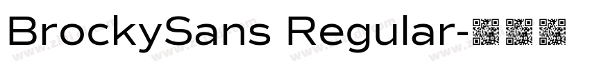 BrockySans Regular字体转换